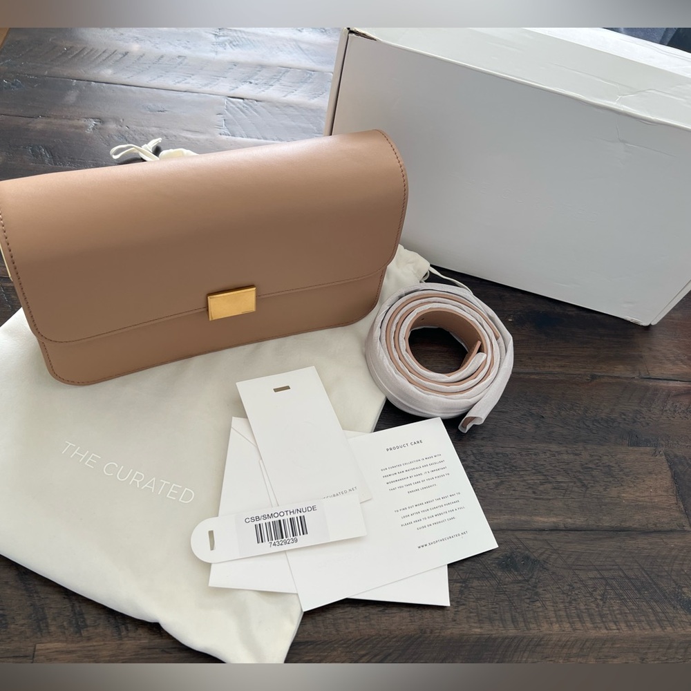 The Curated Elegant Nude Shoulder/Crossbody Bag